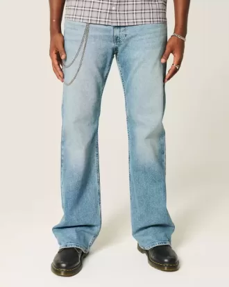 Vaqueros bootcut holgados con lavado medio