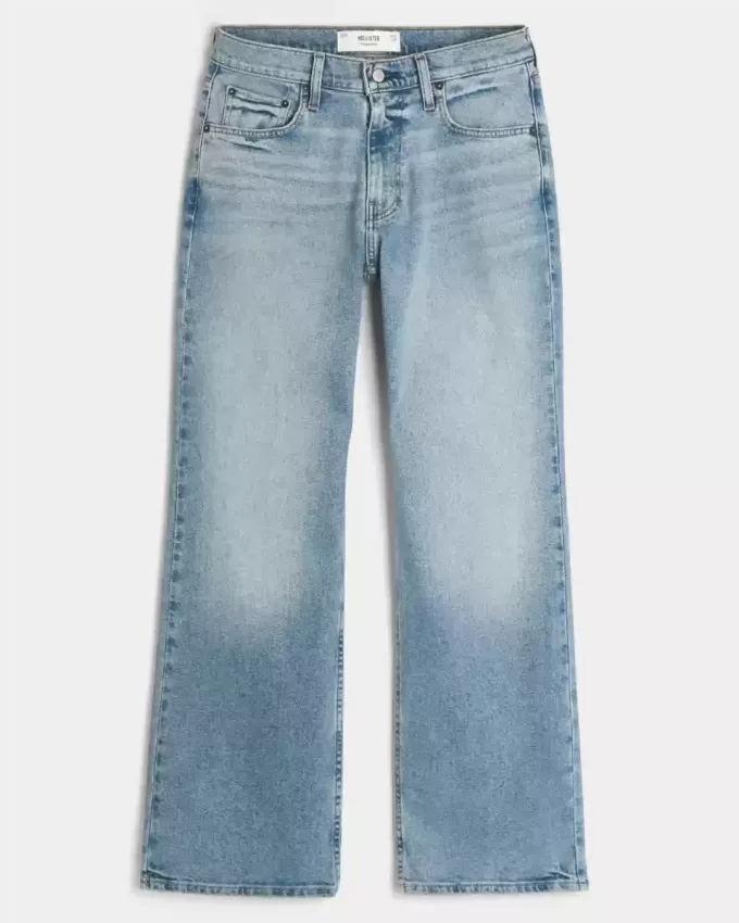 Vaqueros bootcut holgados con lavado medio Vaqueros bootcut holgados con lavado medio