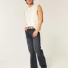 Vaqueros bootcut relajados negros lavados Vaqueros bootcut relajados negros lavados