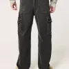 Vaqueros cargo holgados negros lavados Vaqueros cargo holgados negros lavados