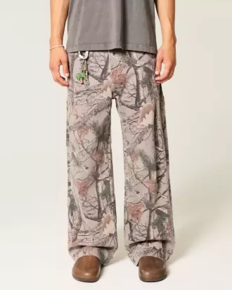Vaqueros de pintor super holgados con estampado de camuflaje