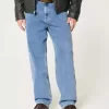 Vaqueros holgados con lavado claro Vaqueros holgados con lavado claro