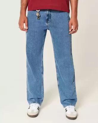 Vaqueros holgados de lavado medio
