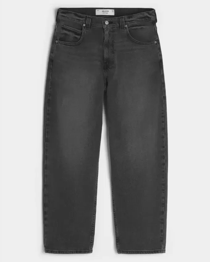Vaqueros holgados estilo skater negros lavados Vaqueros holgados estilo skater negros lavados