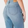 Vaqueros mom de tiro ultra alto y lavado medio con curvas Vaqueros mom de tiro ultra alto y lavado medio con curvas