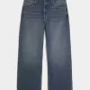 Vaqueros super holgados con estampado de dados y lavado oscuro Vaqueros super holgados con estampado de dados y lavado oscuro