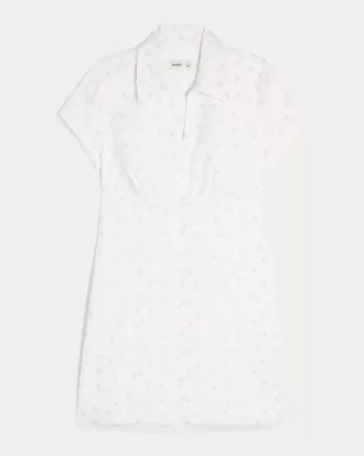 Vestido camisero de manga corta