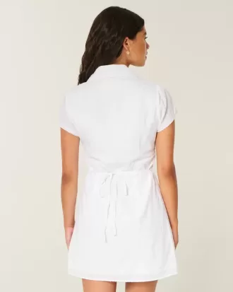Vestido camisero de manga corta