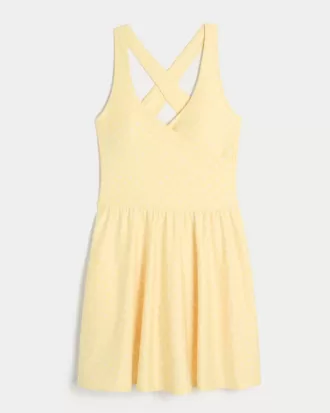 Vestido cruzado con cuello halter Gilly Hicks Active Recharge