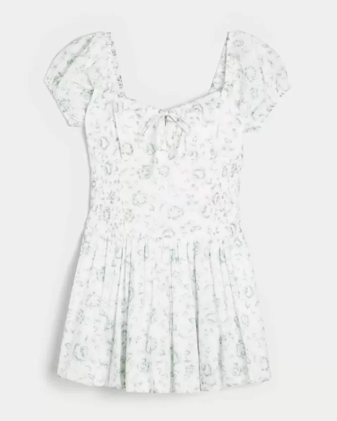 Vestido falda-pantalón abullonado con cintura caída Sofia de Hollister Vestido falda-pantalón abullonado con cintura caída Sofia de Hollister
