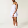 Vestido falda-pantalón fruncido con burbujas Vestido falda-pantalón fruncido con burbujas