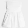 Vestido falda-pantalón fruncido con burbujas Vestido falda-pantalón fruncido con burbujas
