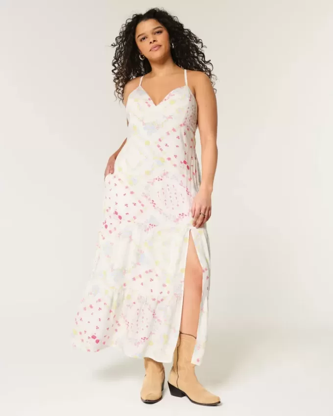 Vestido largo con espalda abierta