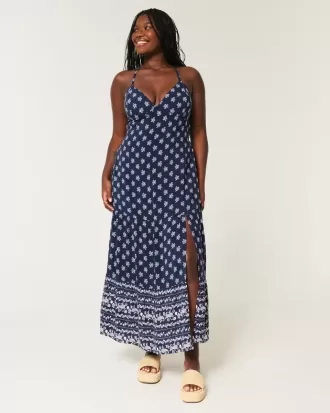 Vestido largo con espalda abierta