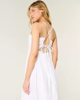 Vestido largo con espalda abierta