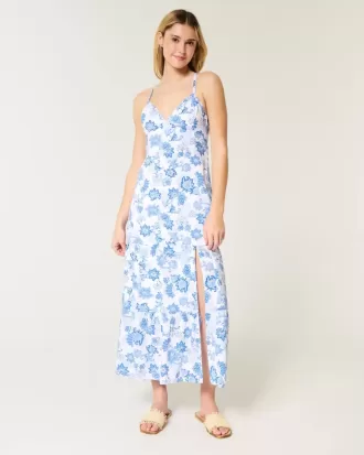 Vestido largo con espalda abierta