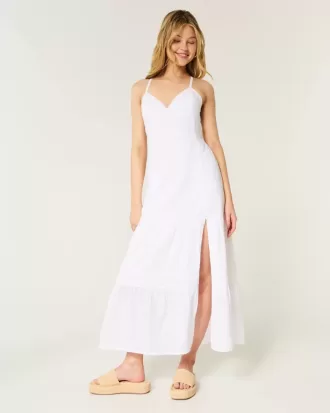 Vestido largo con espalda abierta