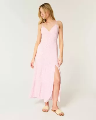 Vestido largo con espalda abierta