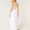 Vestido largo con espalda abierta