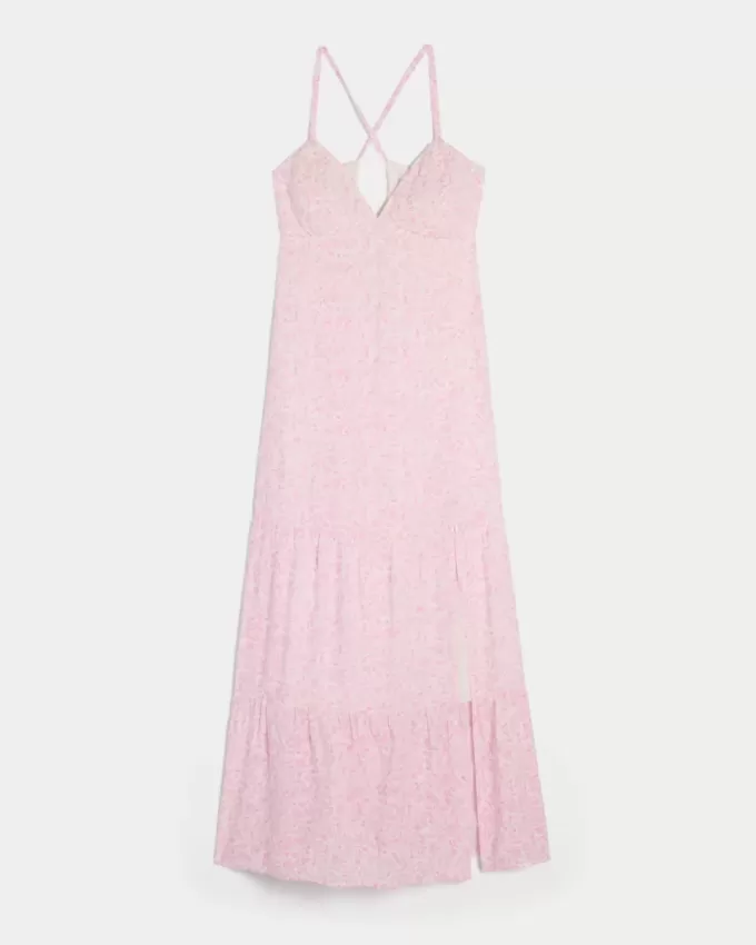 Vestido largo con espalda abierta