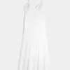 Vestido largo con espalda abierta