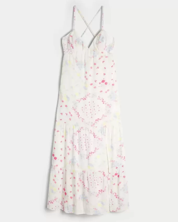 Vestido largo con espalda abierta