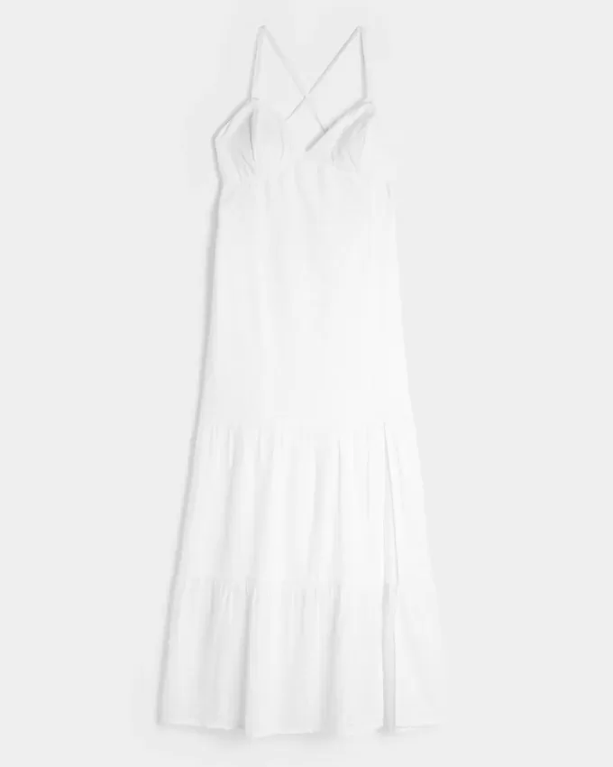 Vestido largo con espalda abierta