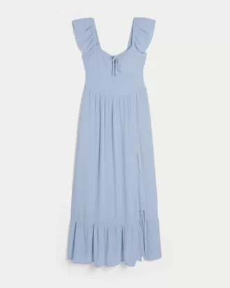 Vestido largo con hombros descubiertos