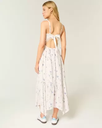 Vestido largo escalonado