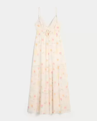 Vestido largo estampado