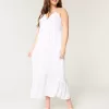 Vestido largo halter con espalda abierta