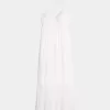 Vestido largo halter con espalda abierta
