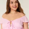 Vestido midi con doble lazo y mangas onduladas Vestido midi con doble lazo y mangas onduladas