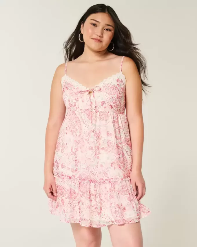 Vestido mini babydoll Vestido mini babydoll