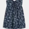 Vestido mini babydoll con volantes y sin tirantes Vestido mini babydoll con volantes y sin tirantes