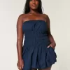 Vestido mini de burbuja sin tirantes Vestido mini de burbuja sin tirantes