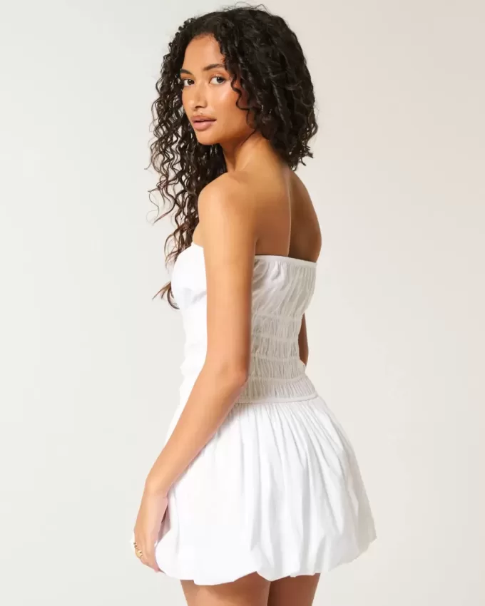 Vestido mini de burbuja sin tirantes Vestido mini de burbuja sin tirantes