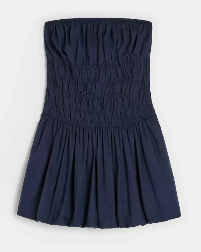 Vestido mini de burbuja sin tirantes Vestido mini de burbuja sin tirantes
