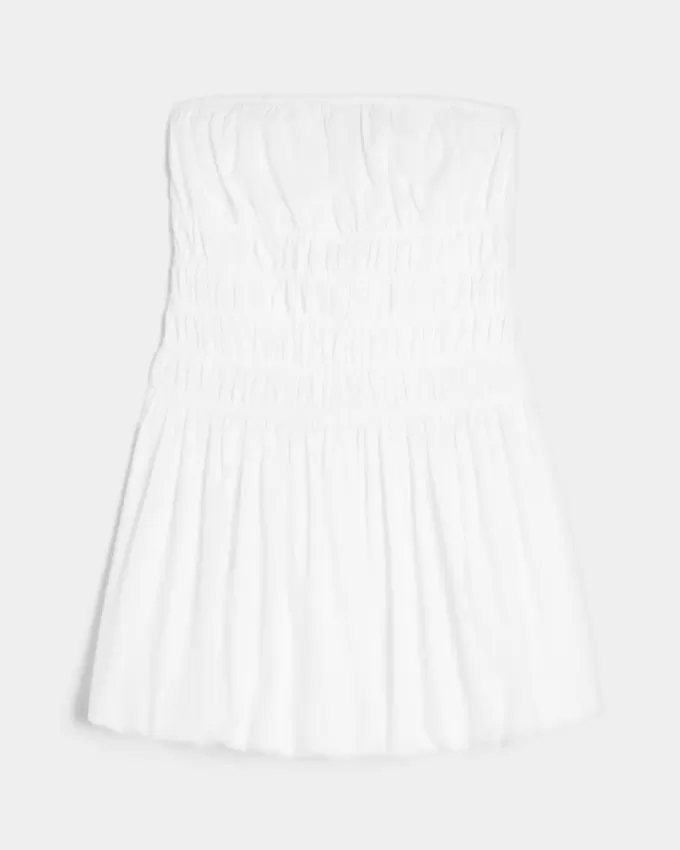 Vestido mini de burbuja sin tirantes Vestido mini de burbuja sin tirantes