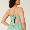 Vestido mini lencero con detalle de encaje Vestido mini lencero con detalle de encaje