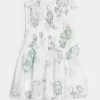 Vestido mini sin tirantes con escote fruncido Vestido mini sin tirantes con escote fruncido